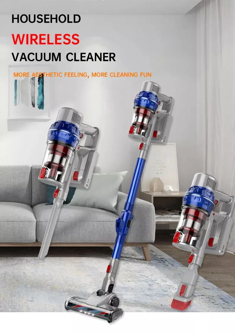 Silent High-Power High-Suction Cordless Hand-Held Wireless Home Car Dual-Purpose Vacuum Cleaner